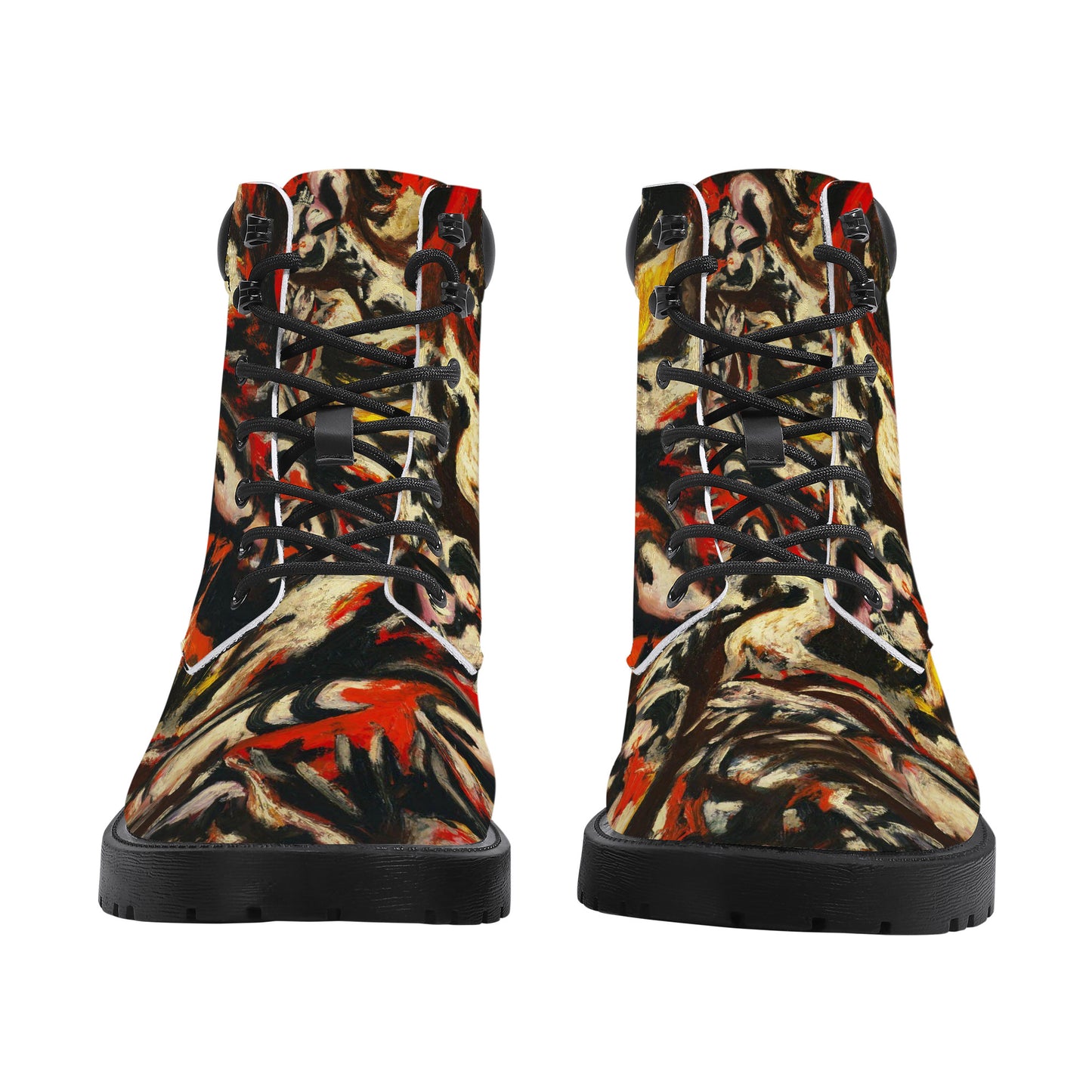 Synthetic Leather Boots "the flame"