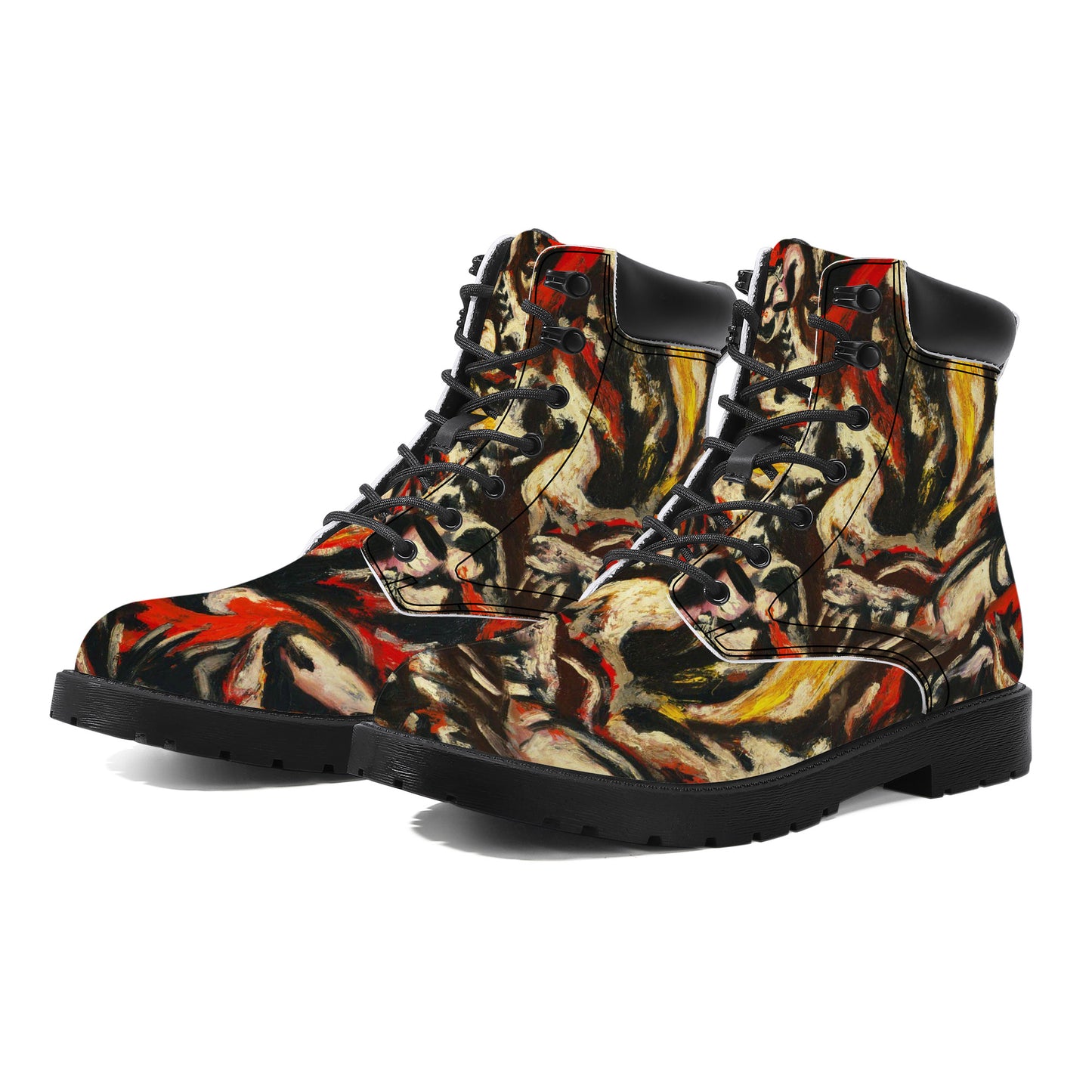 Synthetic Leather Boots "the flame"