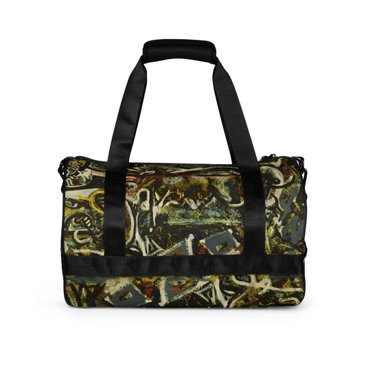 Pollock-style gym bag