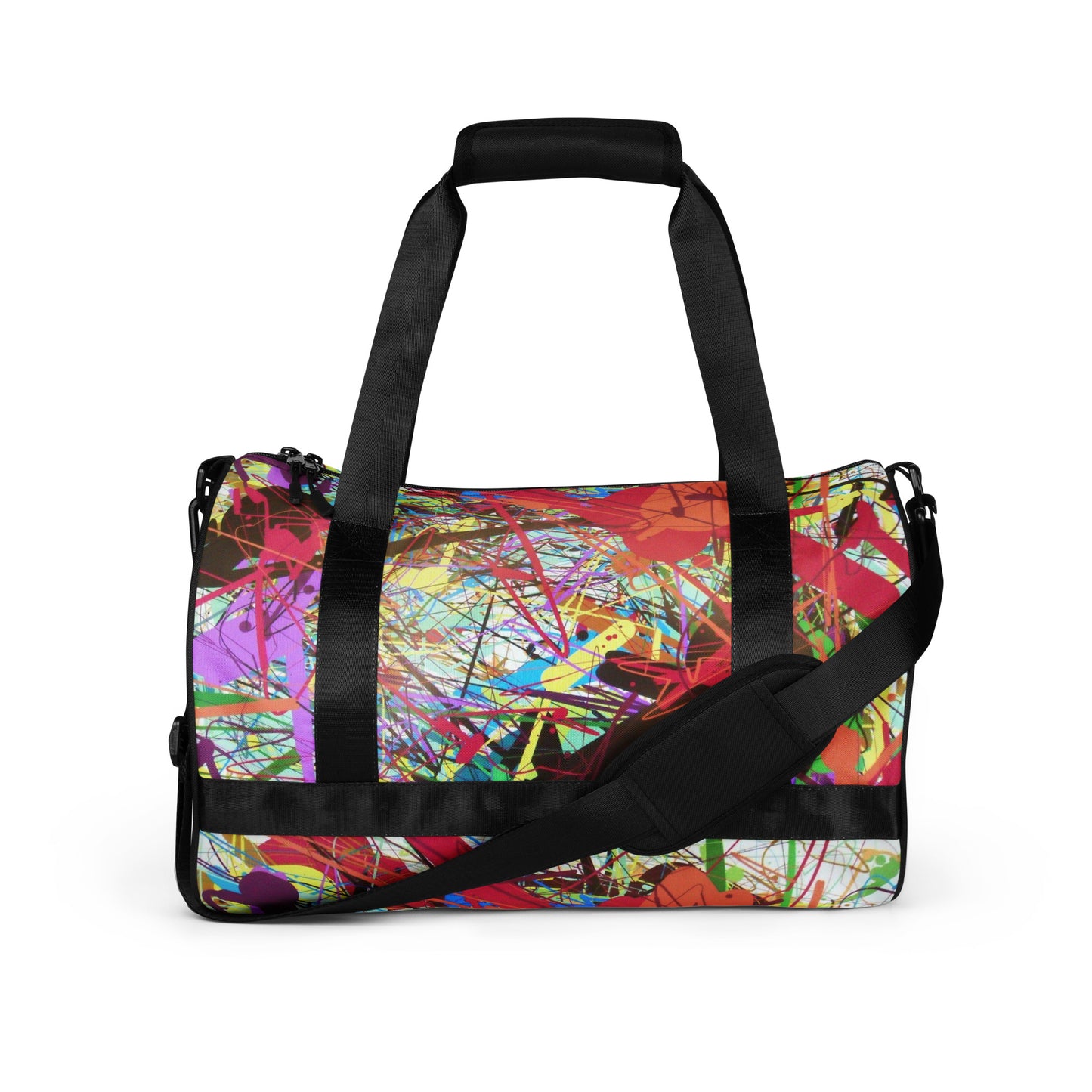 Pollock-style gym bag