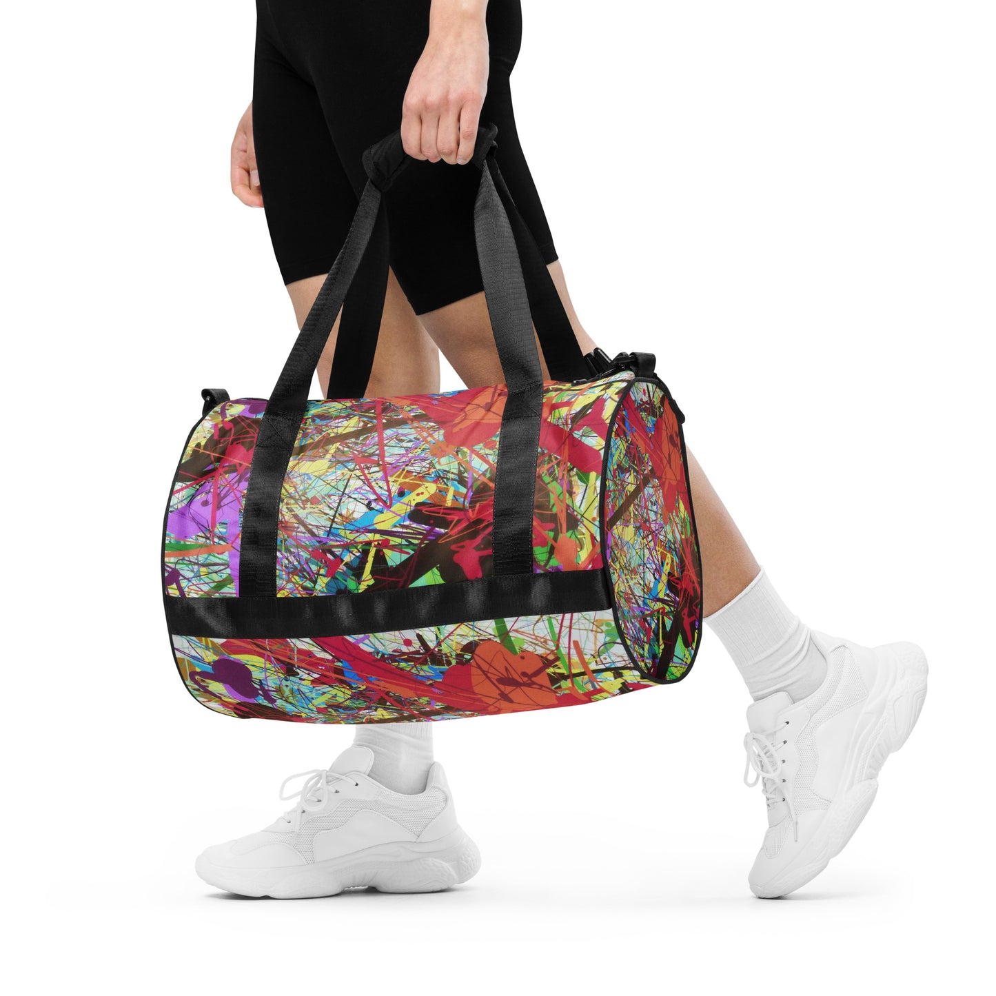 Pollock-style gym bag