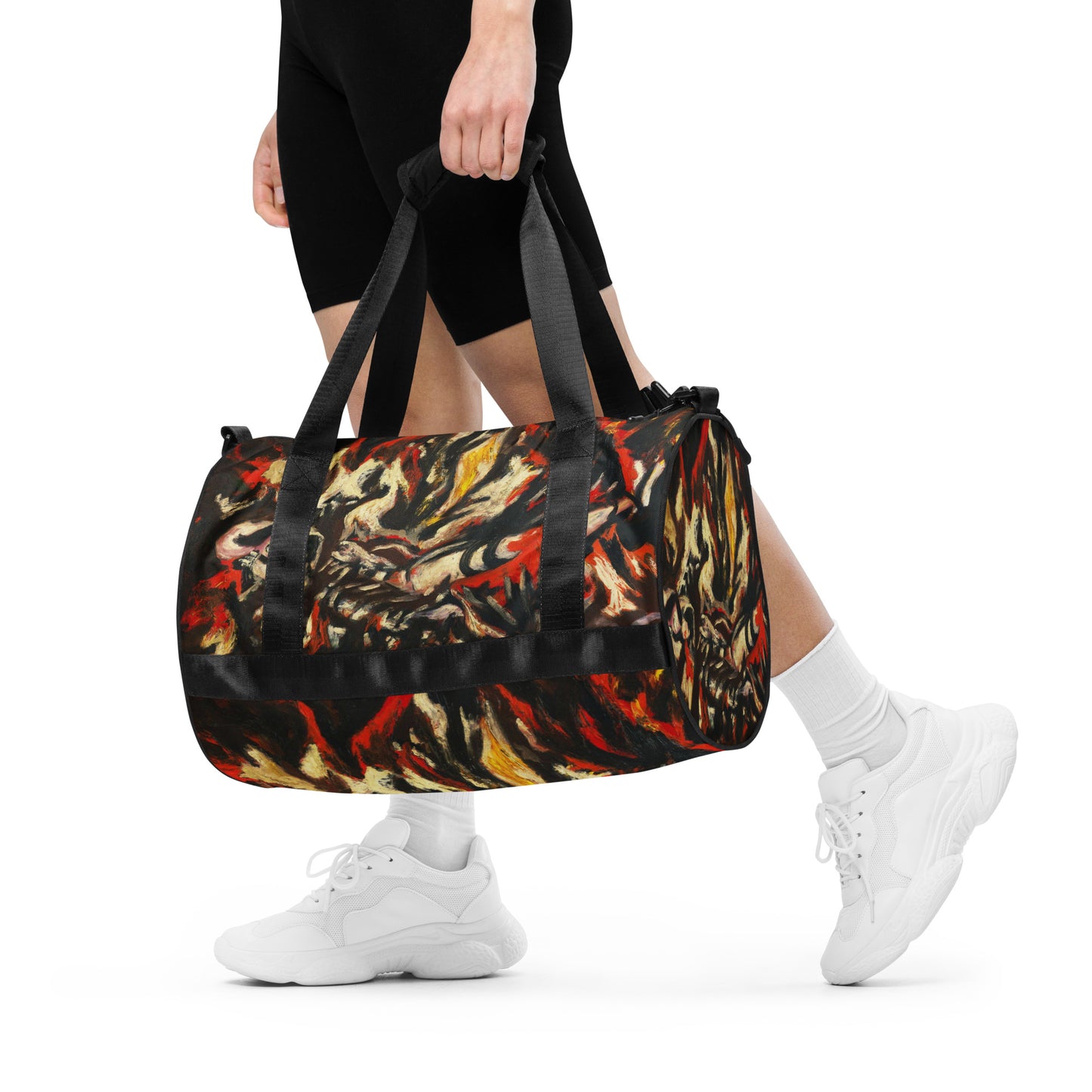 Pollock-style gym bag