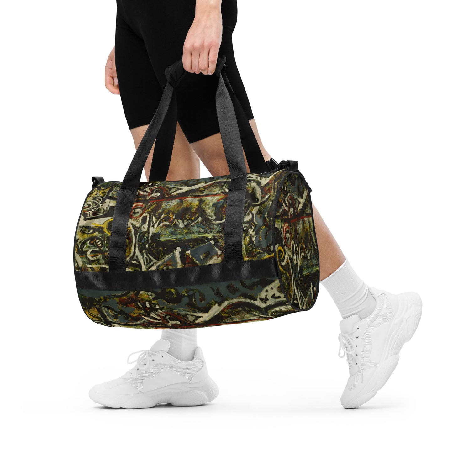 Pollock-style gym bag