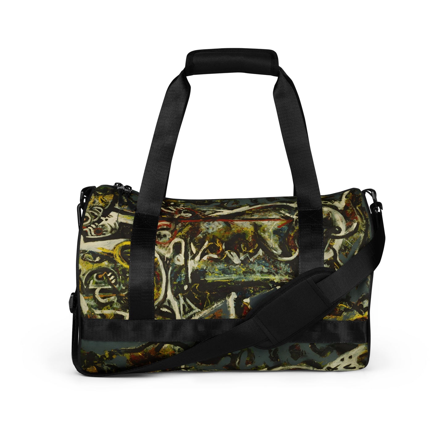 Pollock-style gym bag