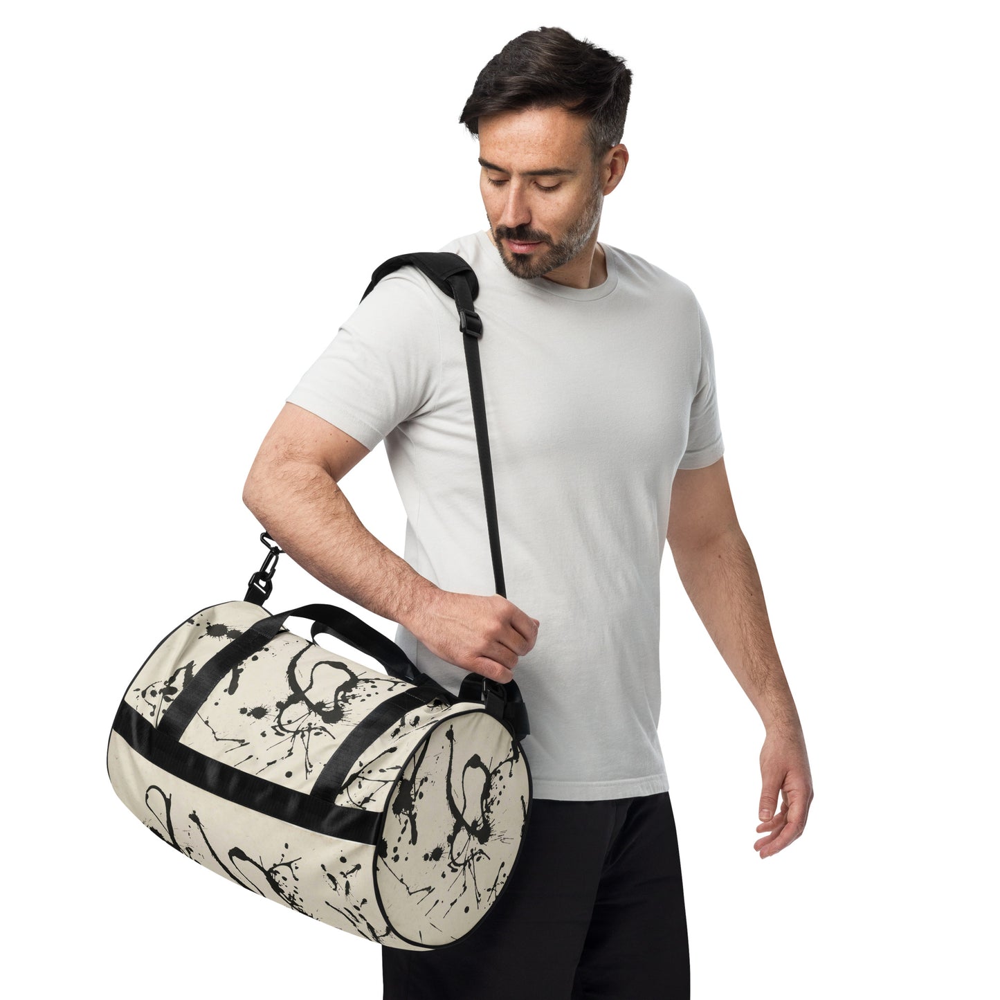 Pollock-style gym bag