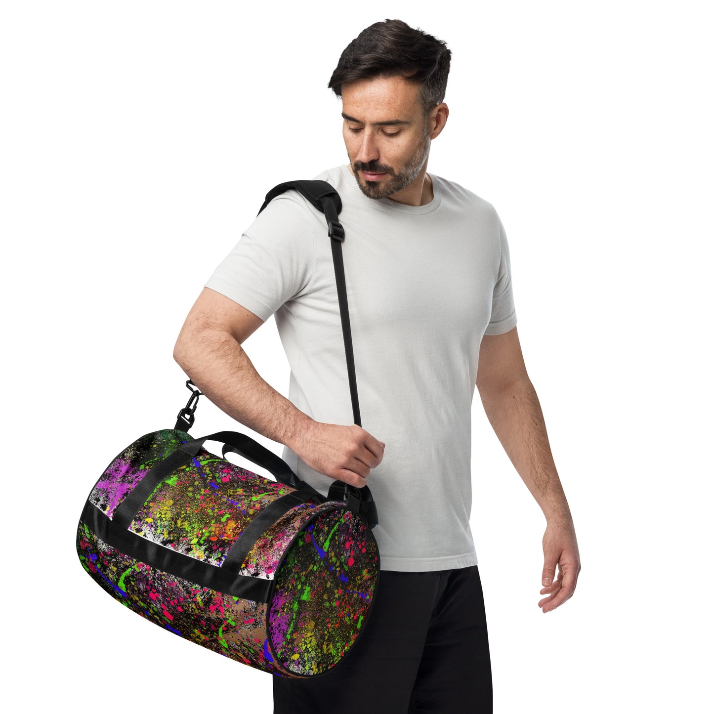 Pollock-style gym bag