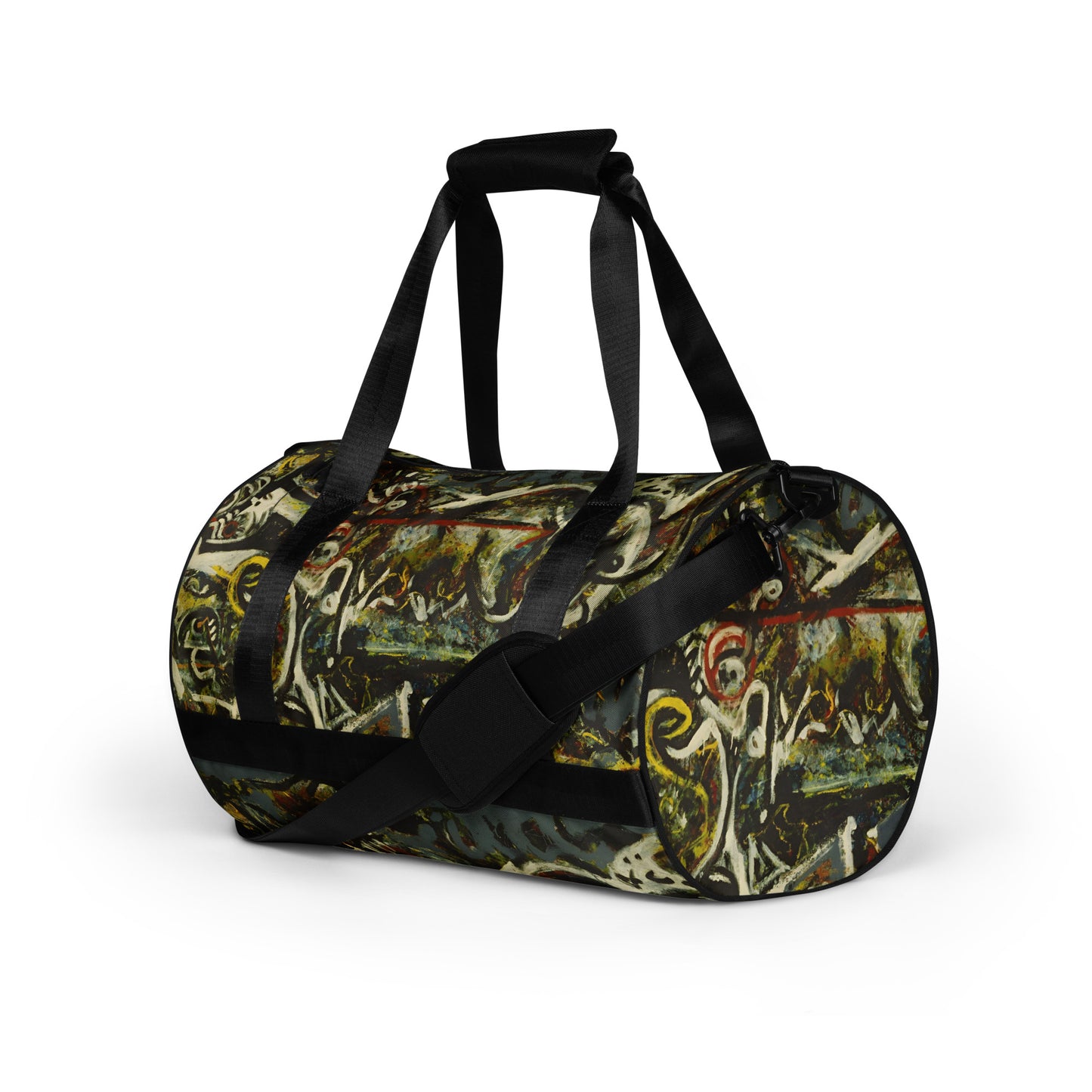 Pollock-style gym bag