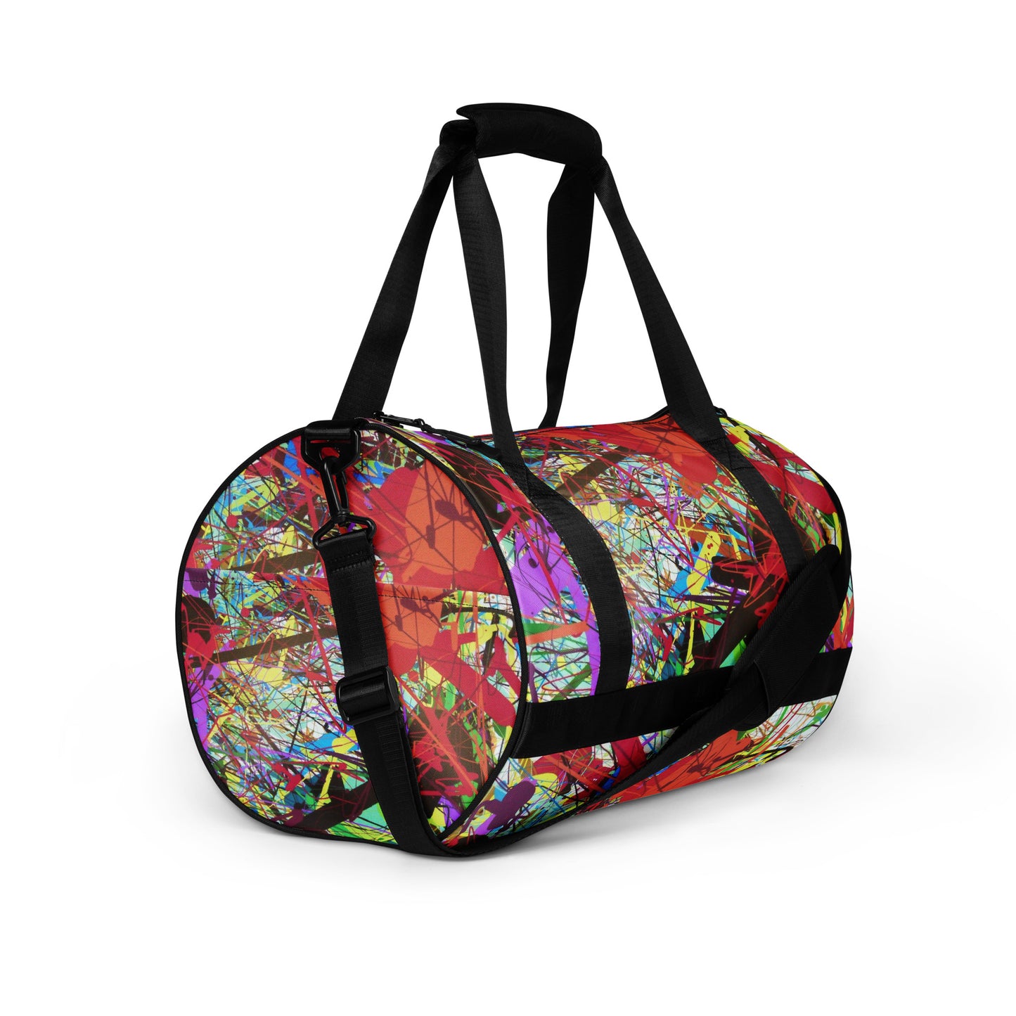 Pollock-style gym bag