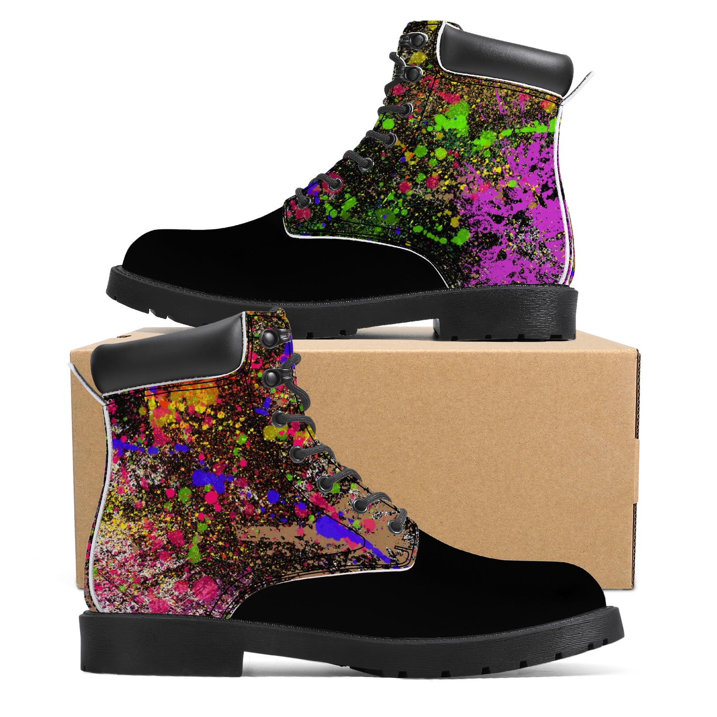 Synthetic Leather Boots "the artist"