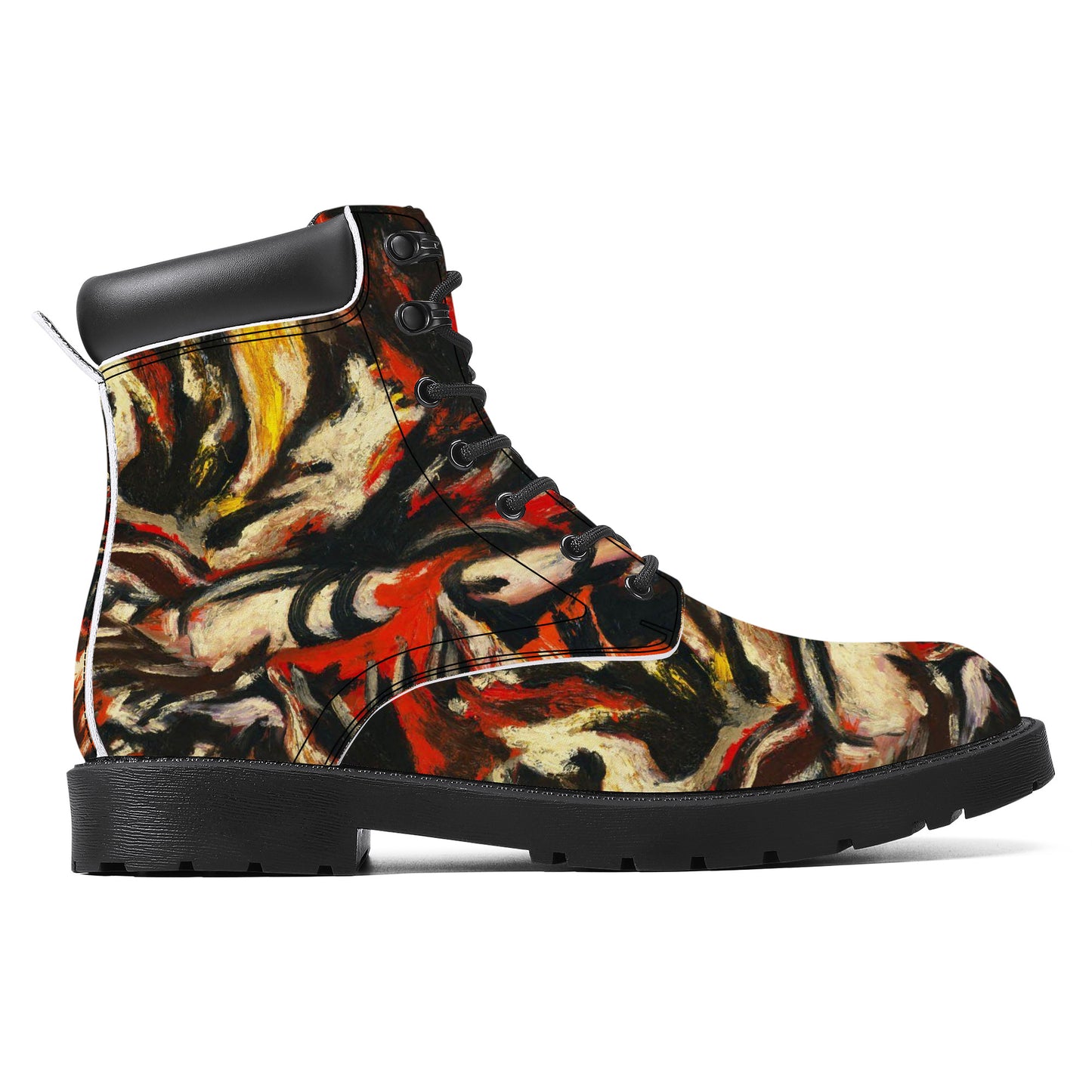 Synthetic Leather Boots "the flame"