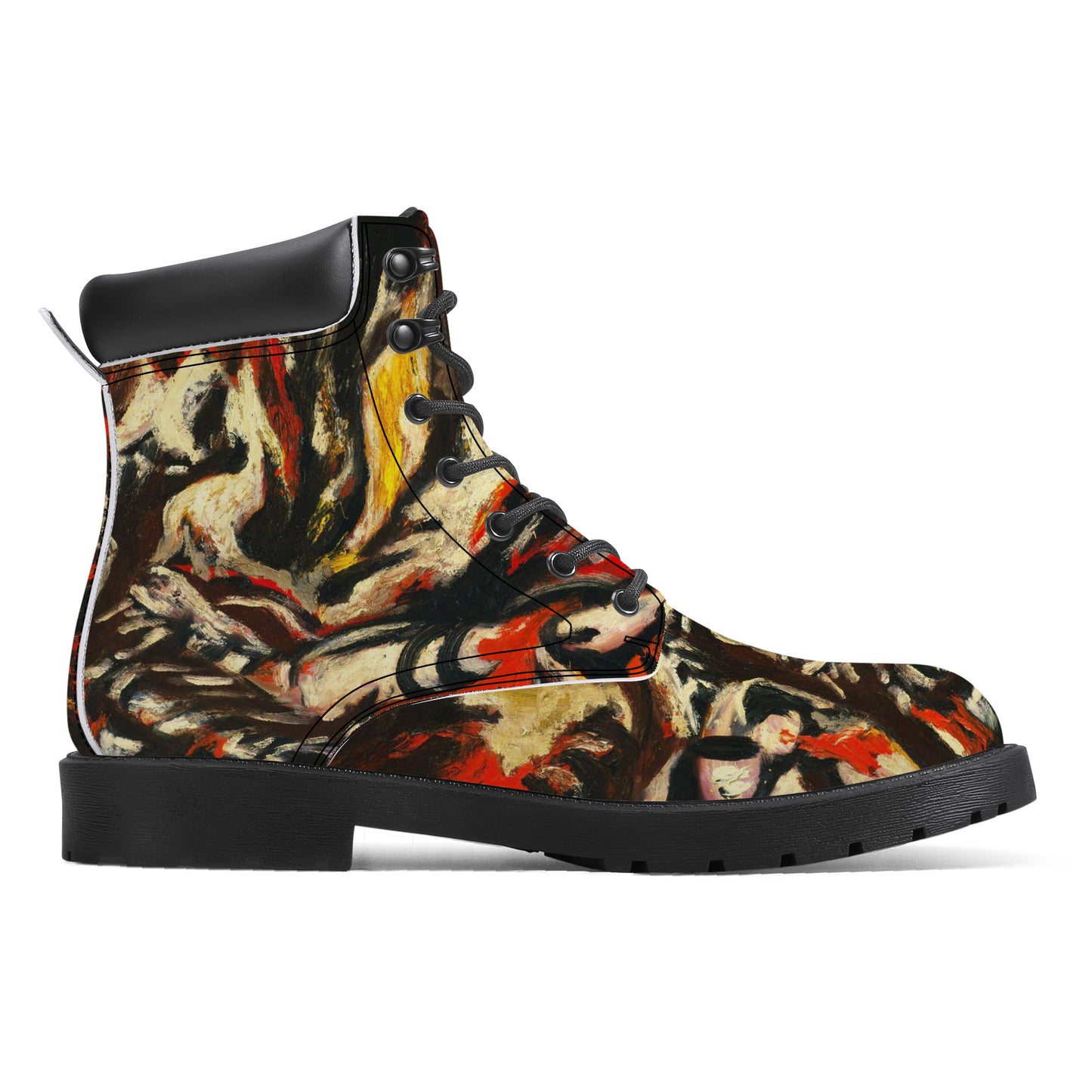 Synthetic Leather Boots "the flame"